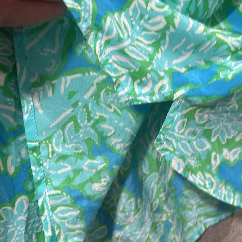 Lily Pulitzer Silk Elsa blouse size XXS - Picture 7 of 11